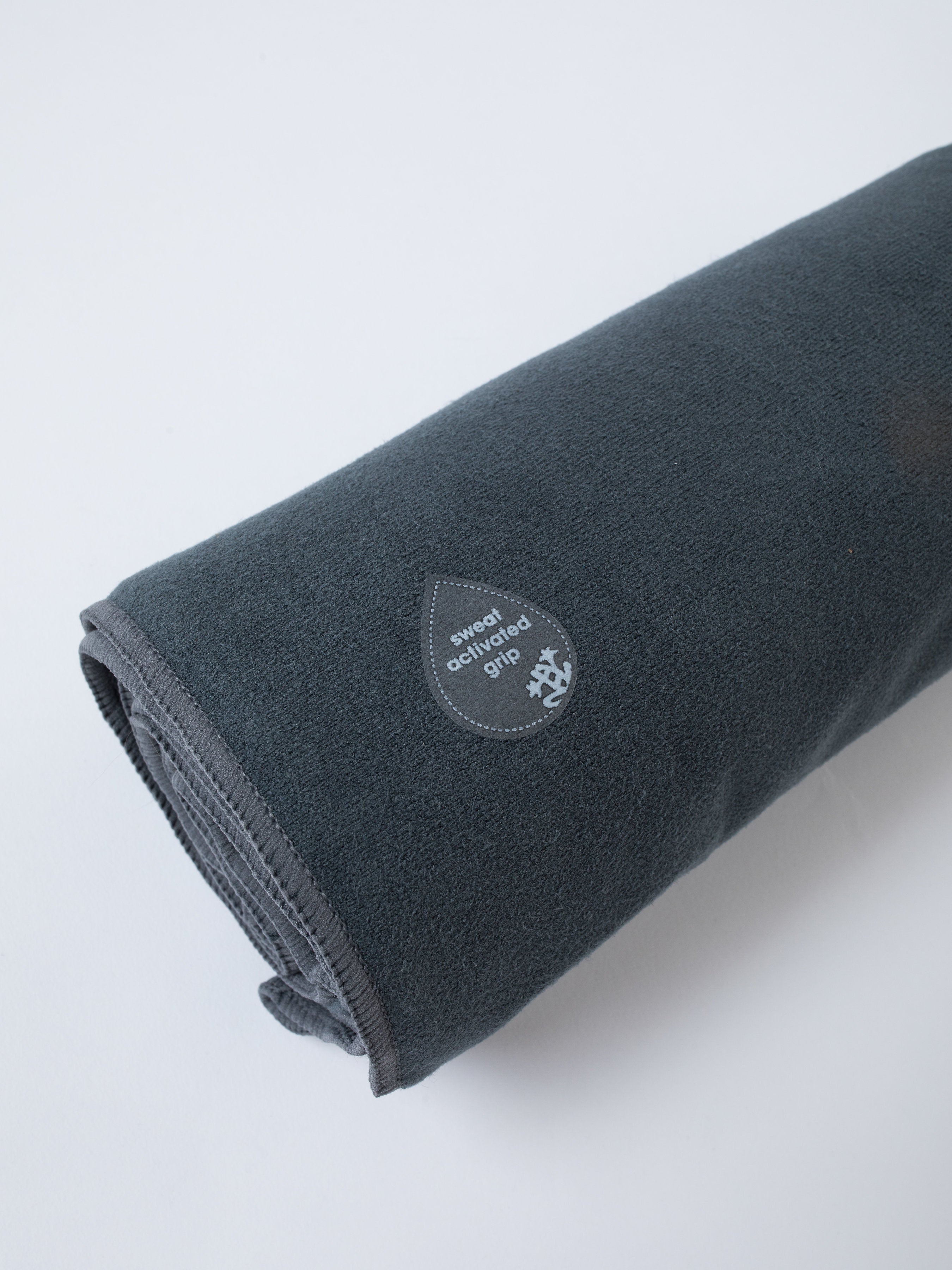 Absorbent, non-slip and quick drying, the eQua® Mat Towel spreads over your  yoga mat to provide a sanitary and slip-resistant surface. Works great for  all types of yoga including vinyasa and power