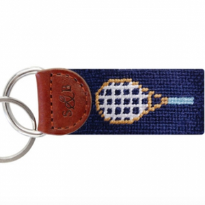 Tennis Needlepoint Key Fob